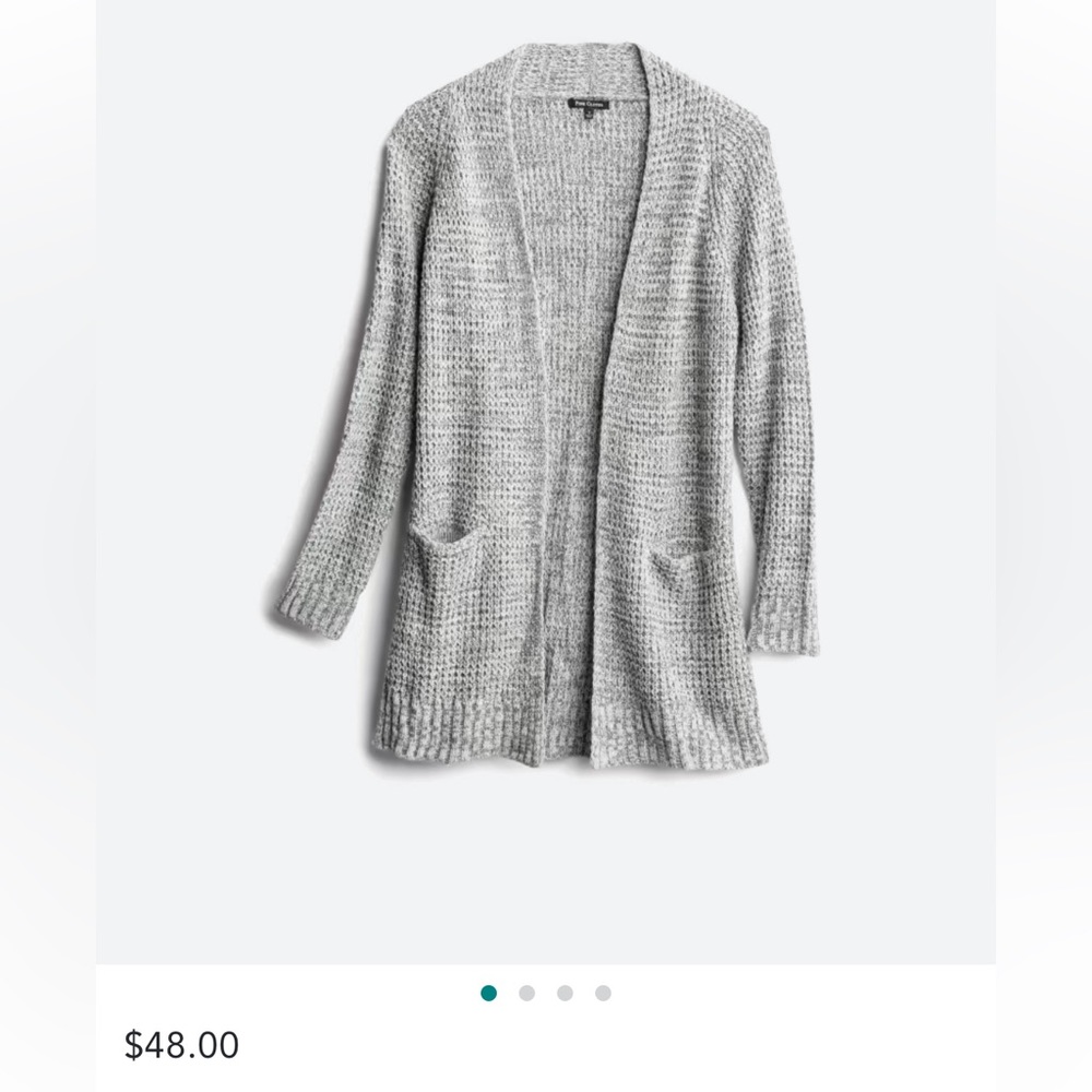 Pink Clover Nouri Textured Two Pocket Cardigan Stitchfix Grey size medium